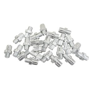 Screw Hollow Cable Tensioner Bike M10 Split Aluminum Silver (Bag 25 Parts)