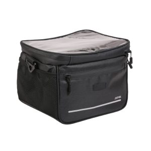 Sacoche De Cintre-Guidon Vélo Zefal Bag Noir Fixation Clip (230X180X175 mm - 7L) - Entraxe Fixation 60 mm Intérieur