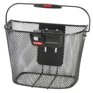 Panier Avant Acier Nid Abeille Klickfix 16L Avec Anse Fixation Sur Cintre Et Clip Pour Éclairage (36X26X25 cm) Avec Platine Plastique (Livre Sans Fixation)