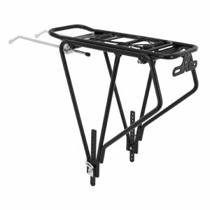 Porte Bagage Vélo Arrière A Tringles P2R Alu Noir Réglable Pour Fat Bike 26"-27.5"-29" 5 Largeur Réglable De 135 À 205 mm