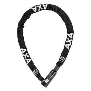 Antivol Vélo Chaîne A Combinaison - Code Axa Absolute Code Diam 5 mm L 0.90M Noir - Sécurité Niveau 7-15