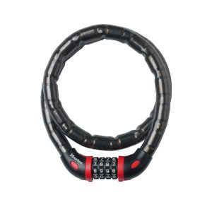 Bike Lock Articulated Combination Masterlock Dia 18 mm L 1 M Black - Security Level 7