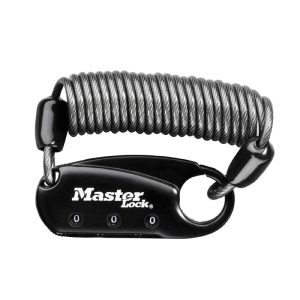 Cable Lock Combination Masterlock L 90 cm Black - for Helmet-Bag