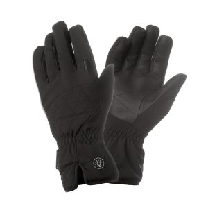 Gants Vélo City Long Tucano Lux Lady Noir Taille L Avec Éclairage LED Usb Intégré (Paire Sur Carte)