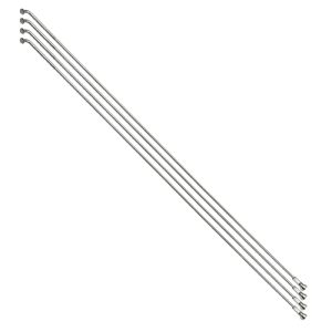 Rayon Renforcé INOX Argent 2,0 mm Avec Tête Coudée En 2,3 mm L 305 mm Avec Écrou (Vendu Par 4)