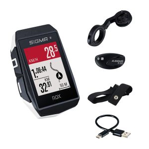 Bike Computer Sigma Rox11.1 Evo Gps White with Cardio and Altimetre