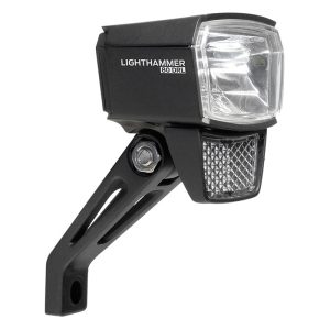 Éclairage Vélo VAE - E-Bike Avant Sur Fourche Trelock Ls 830-T Ligthammer 6-12V 80Lux Noir - Pour Voir A 100 M Et Visible A 5,5 Km -Homologation Stvzo