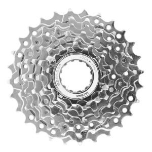 Cassette 7V. P2R 11-28 Pour Shimano-Sram VTT Argent (Vendu A L Unite) (11-13-15-18-21-24-28) (Offre Spéciale)