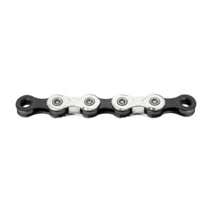 Chaîne Vélo 11V. Route-VTT Kmc Argent-Noir 114 Maillons Compatible Shimano-Sram (En Boite)