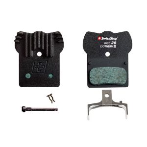 Plaquette De Frein VTT Shimano Xt M8000-M785 - Xtr M9000-M985 Slx M666-M675 Fsa K-Force (Swissstop Exotherm Avec Ailettes Refroidissement - Disc 28) (Paire Sur Carte)