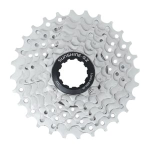 Cassette 7V. P2R 11-28 Pour Shimano-Sram VTT Argent (11-13-15-18-21-24-28)