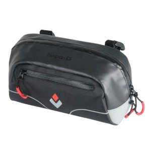 Sacoche De Cintre Hapo.G Cyclindre Noir Fixation Velcros 2L (L25 X L13.5 X H10)