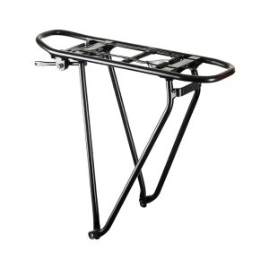 Porte Bagage Vélo Arrière A Tringles Racktime Eco Noir 28" Compatible Systeme Racktime -Poids Maxi 25 Kg- Avec Pince Ressort