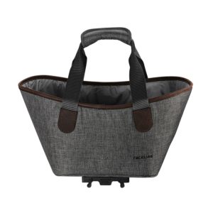 Panier-Sac A Main Vélo Racktime Agnetha Gris Fixation Porte Bagage (L 34 cm X L 26 cm X H 37 cm) - Compatible Systeme Racktime Snapit