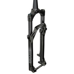 Fourche VTT 29 " Rockshox Judy Silver Tk Solo Air Noir Pour Frein A Disque (Cone 39.8 mm En Bas) Pivot Conique Lisse 1"1-8-28,6 Avec Axe Traversant Boost 15X110 Extérieur Réglable-Blocable Deb. 130 mm