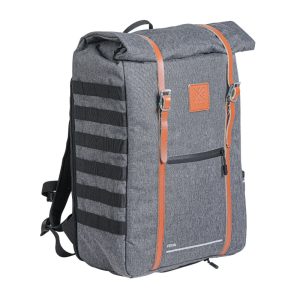 Sacoche Arrière Vélo Laterale Sac A Dos Zefal Urban Backpack Gris 27L Fixation Sur Porte Bagage (30X45X13) - Fabrique En Materiau Recycle