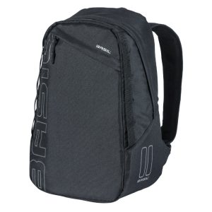 Bike Rear Side Pannier Backpack Basil Flex Backpack Black 17L Mount Hook on Rear Rack