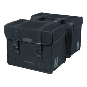 Bike Rear Double Pannier Basil Kavan 58L Black (37X24X33 cm)
