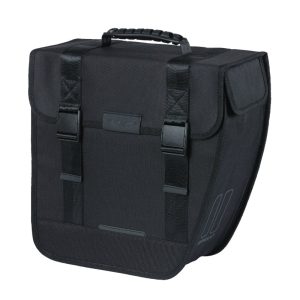 Bike Rear Side Pannier Basil Ring Right 14L Black Mount Hook Hook (34X14X34 cm)