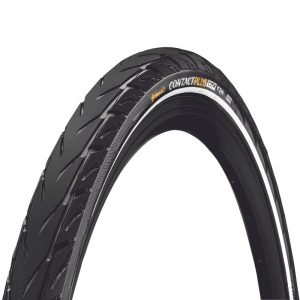 Pneu VTT Urbain - VAE 26 X 1.75 Continental Contact Plus City Noir Flanc Reflex Tr (47-559) Homologué VAE E50