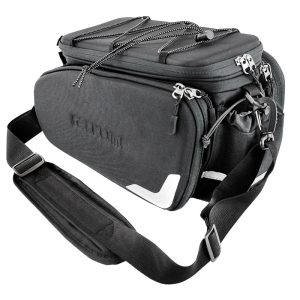 Sacoche Arrière Vélo Racktime Odin 2.0 Noir Fixation Porte Bagage (L 37 cm X L 24 cm X H 24 cm) - Compatible Systeme Racktime Snapit 2.0 (Avec Sacoches Laterale Rabatables) Monte Chez Scott