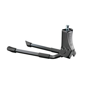 Béquille Vélo Double Centrale Ursus Hooper Foot 26" Pliable Alu Noir (275 mm) - Supporte Poids 50Kgs (Livre Sur Carte)