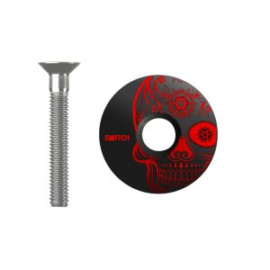 Capot Jeu Direction Switch Skull Noir-Rouge