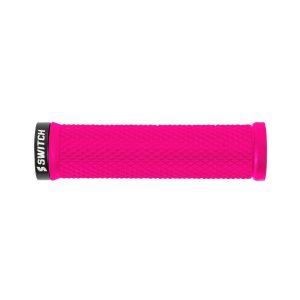 Poignée City-VTT Switch Flow Lock-On Rose Fluo (Paire)