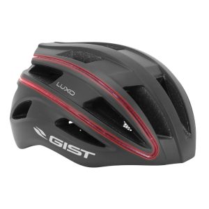 Casque Vélo Adulte Gist Urbain Luxo Noir In-Mold Avec Éclairage Usb 360° Taille 56-62 Réglage Molette