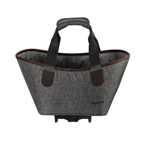 Panier-Sac A Main Vélo Racktime Agnetha 2.0 Gris Fixation Porte Bagage (L 34 cm X L 26 cm X H 37 cm) - Compatible Systeme Racktime Snapit 2.0 (Nouvelle Version Après 2021 Monte Chez Scott)