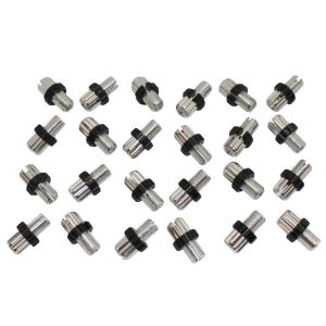 Screw Hollow Cable Tensioner Bike M10 X 11.5 mm Split Aluminum Silver (Bag 25 Parts)