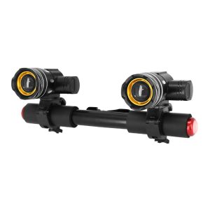 Éclairage-Phare A LED Pour Trottinette Xiaomi Rechargeable Usb Et Réglable (X2) (Avec Fixation)