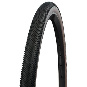 Pneu Gravel 700 X 45 Schwalbe G-One Allround Noir-Flanc Bronze Renfort Race Guard Tubeless Ready Ts (45-622) Compatible VAE