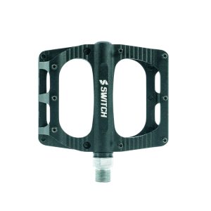Pédale VTT Plateforme Descente - BMX Switch Freeride Alu Cnc Noir Filetage 9-16 Avec Picots (Paire) 100X90 mm