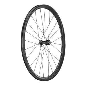 Wheel Gravel Rotor 700 Campagnolo Levante Front Black CenterLock Tubeless Ready Thru-axle 12-100 24 Rim Spokes 25C
