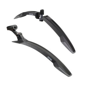 Garde Boue VTT Zefal Kit Deflector Avant Fm60 + Deflector Arrière Rm60 Noir Pour Roues 27.5"-29" (Vendu Au Kit)