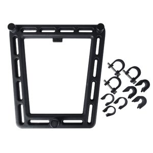 Plate Black for Mount System Mik Studs - S'Adapte on Rear Rack Standard (Mount with Kit Adaptation) (Sold Individually)