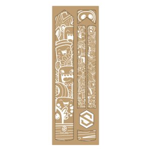 Autocollant-Sticker De Protection Cadre Vélo Skuad Modele Comics Blanc (3M)