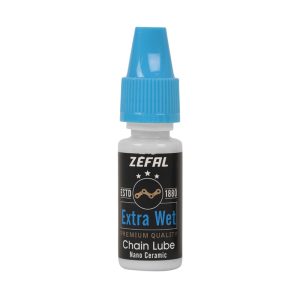 Lubrifiant Vélo Chaîne Zefal Extra Wet Toutes Conditions (Burette 10Ml) - Ideal Pour Emmener Lors De La Sortie