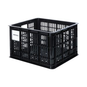 Basket - Case Plastic Recycle Basil Black 29L Front-Rear (33X44X25 cm) (Possibilite Fix with Ref 150413)