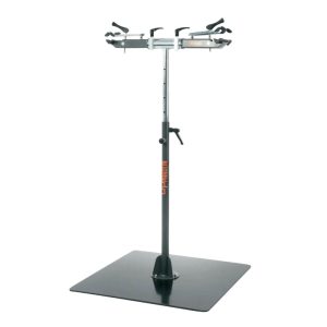 Pied D'Atelier De Réparation Vélo Professionnel Officine Parolin Opus Double Supporte 50Kgs Sur Chaque Bras -Avec Plaque Métal Au Sol -Gist-