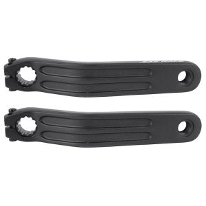 Right Crank + Left MTB Fat Bike Leader Fox Braga Motor M500 170 mm Aluminum Black (Pair)