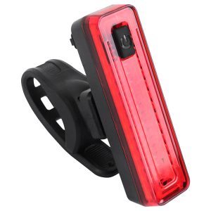 Éclairage Vélo Usb Arrière Sur Tige De Selle P2R Barcob Avec Indicateur Freinage Noir A LED (Fonctions Fixe, Sos Et Clignotant)