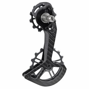 Chape Dérailleur Oversize Route Arrière Compatible Shimano Ultegra Rd8150 - Dura-Ace 12V Rd9250 (En Carbone Avec Roulement Céramique Et Galets 12 Et 16 dents)