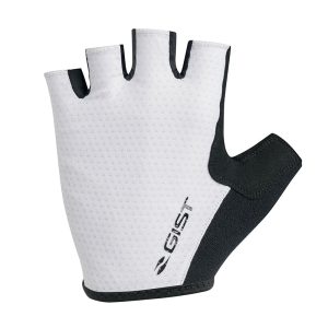 Gants Vélo Court Gist Rapid Gel Noir-Blanc M (Paire Sur Carte) Sans Velcro -5518-