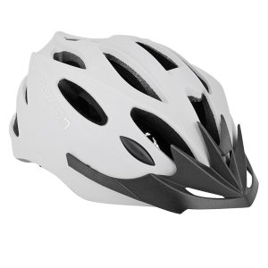 Adult Bike Helmet Newton Road/MTB Sport Light Grey Matte In-mould Closure Buckle Fidlock Size 58-61 with Visor and Lock (Boxed)