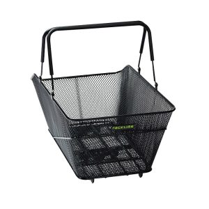 Panier Arrière Fil Acier Racktime Bask It Trunk Large 28L Noir Avec Anse Sur Porte Bagage (51X31X25,5 cm) - Compatible Systeme Racktime Snapit (Charge Max 10Kg)