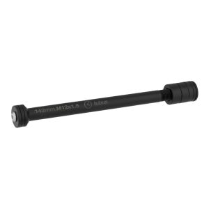 Adaptateur Porte Bagage Axe Traversant - Blocage Roue Arrière Racktime Thru Axle Filetage M12 X 1.5 mm Pour 12 X 142 Noir (Longueur Total 169 mm) (Charge Max 25 Kg)