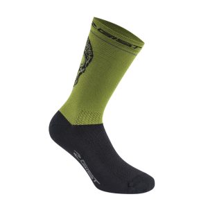 Summer Ankle Socks Gist Crane-Skull Green Military 40-43 - Height 18 cm (Pair)