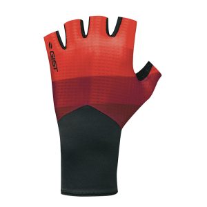 Gants Vélo Court Gist Speed Noir-Rouge L (Paire Sur Carte) Sans Velcro